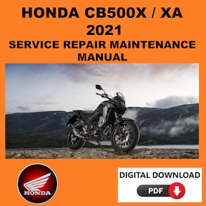 Honda 2021 CB500X Service Manual Maintenance Repair