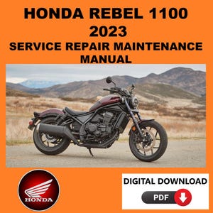 Honda 2023 Rebel 1100 Service Manual Maintenance Repair