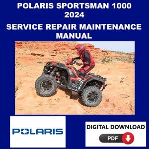 Polaris 2024 Sportsman XP 1000 Service Manual Maintenance Repair
