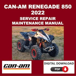Can-Am 2022 Renegade 850 Service Manual Maintenance Repair
