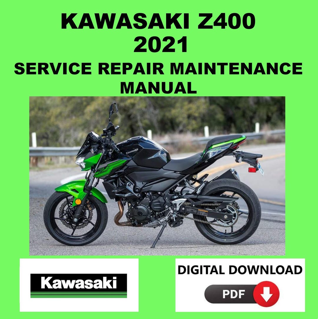 Kawasaki 2021 Z400 Service Manual Maintenance Repair - Etsy