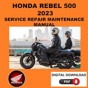 Honda 2023 Rebel 500 Service Manual Maintenance Repair