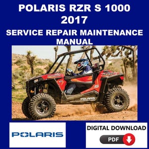 Polaris 2017 RZR S 1000 Service Handbuch Wartung Reparatur