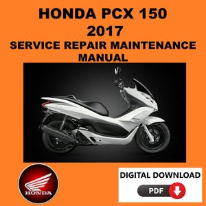 Honda 2017 PCX 150 Service Manual Maintenance Repair
