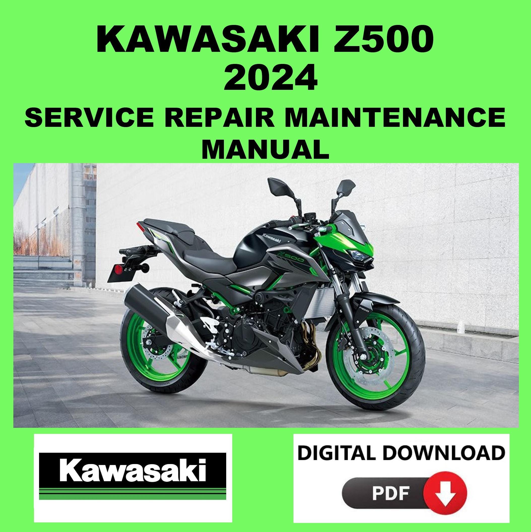 Kawasaki 2024 Z500 Service Manual Maintenance Repair - Etsy