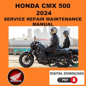 Honda 2024 CMX500 Service Manual Maintenance Repair