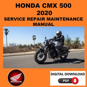 Honda 2020 CMX500 Service Manual Maintenance Repair