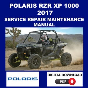 Polaris 2017 RZR DP 1000 Service Handbuch Wartung Reparatur