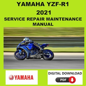 Yamaha 2021 YZF-R1 Service Manual Maintenance Repair