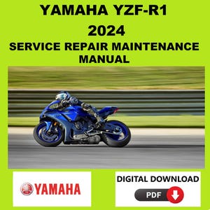 Yamaha 2024 YZF-R1 Service Manual Maintenance Repair