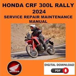 Honda 2024 CRF300 Rally Service Manual Maintenance Repair
