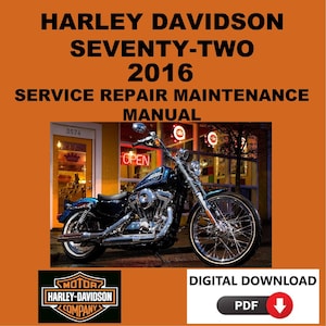 Harley Davidson 2016 Seventy-Two Service Manual Maintenance Repair