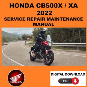 Honda 2022 CB500X Service Manual Maintenance Repair