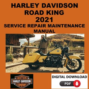 Harley Davidson 2021 Road King Service Manual Maintenance Repair