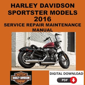 Harley Davidson 2016 Sportster Service Manual Maintenance Repair