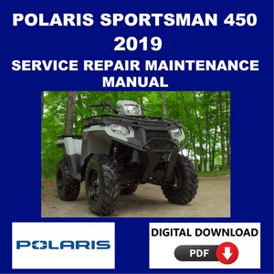 Polaris 2019 Sportsman 450 Service Manual Maintenance Repair