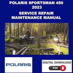 Polaris 2023 Sportsman 450 Service Manual Maintenance Repair