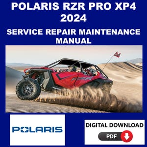 Polaris 2024 RZR Pro XP4 Service Manual Maintenance Repair