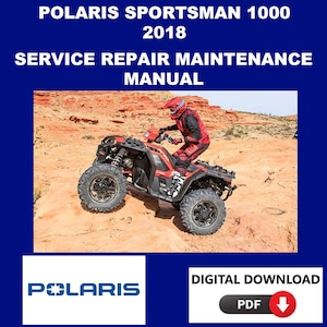 Polaris 2018 Sportsman XP 1000 Service Manual Maintenance Repair