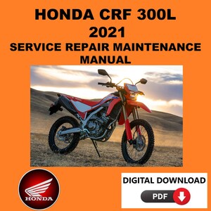 Honda 2021 CRF300L Service Manual Maintenance Repair