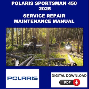 Polaris 2025 Sportsman 450 Service Manual Maintenance Repair