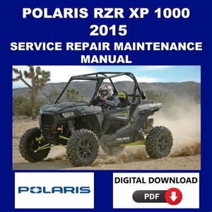 Polaris 2015 RZR DP 1000 Service Handbuch Wartung Reparatur