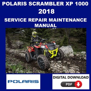 Polaris 2018 Scrambler XP 1000 Service Manual Maintenance Repair