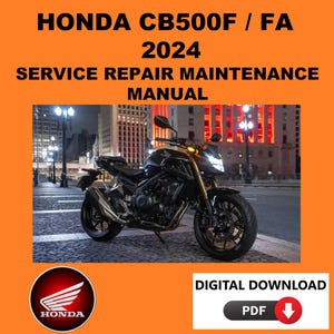 Honda 2024 CB500F Service Manual Maintenance Repair