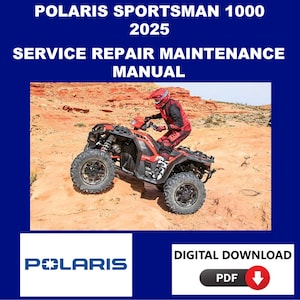 Polaris 2025 Sportsman XP 1000 Service Manual Maintenance Repair
