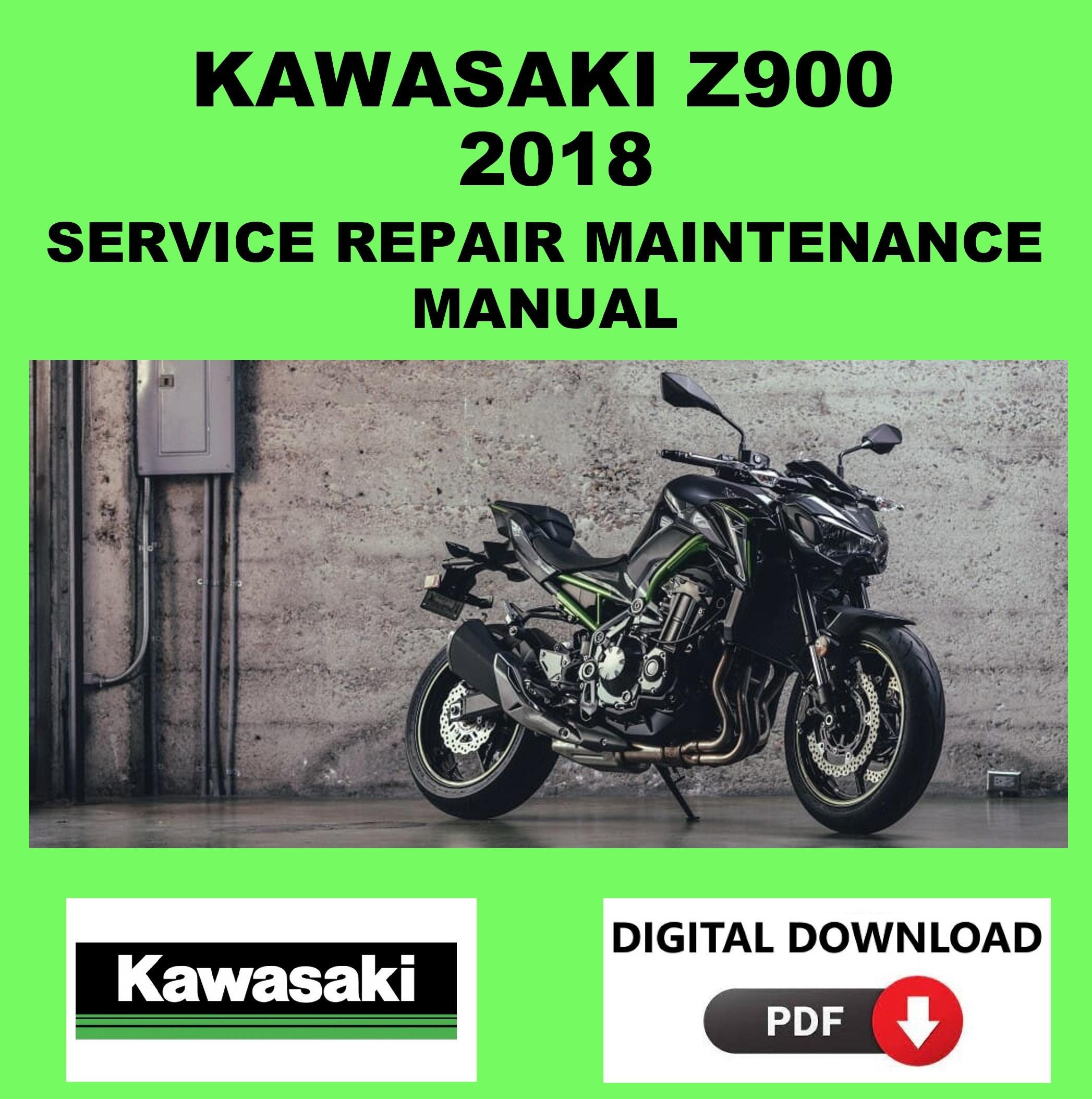 Kawasaki 2018 Z900 Service Manual Maintenance Repair - Etsy
