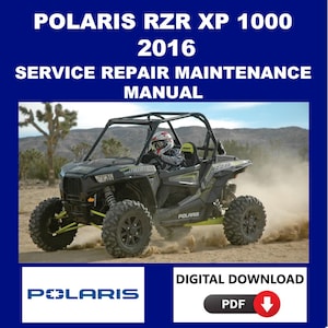 Polaris 2016 RZR EXP 1000 Service Handbuch Wartung Reparatur