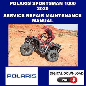 Polaris 2020 Sportsman XP 1000 Service Manual Maintenance Repair