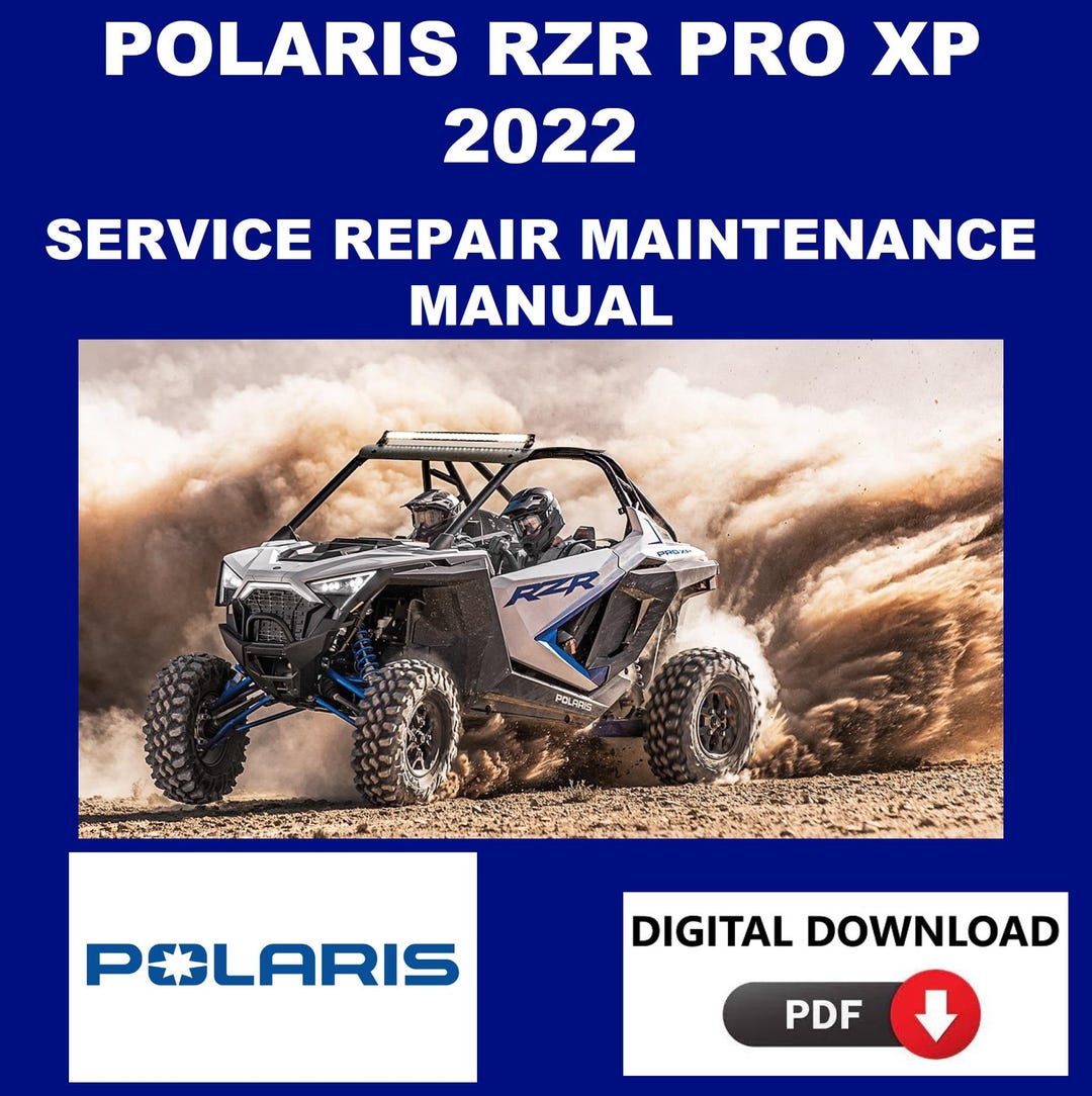 ripuru-toページ Polaris 2022 RZR Pro XP Service Manual Maintenance Repair - Etsy