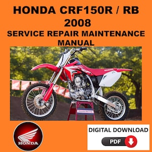 Honda 2008 CRF150R Service Manual Maintenance Repair