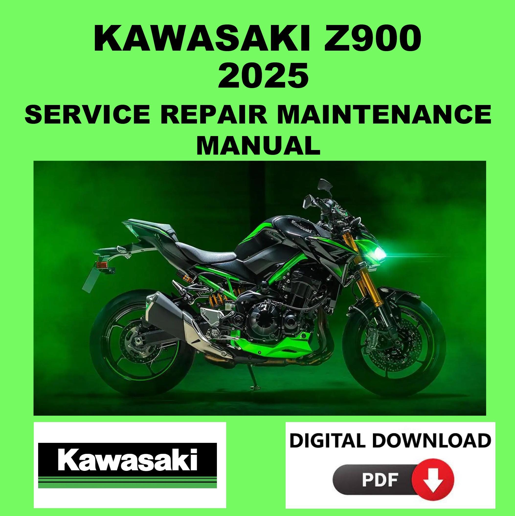 Kawasaki Z900サービスマニュアル ZR900F Kawasaki 2025 Z900 Service Manual Maintenance Repair - Etsy