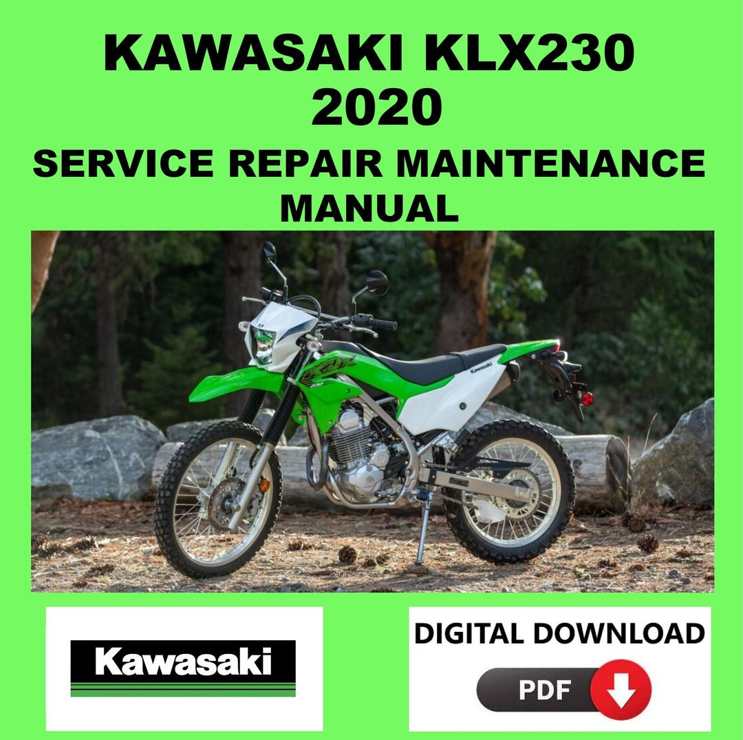 Kawasaki 2020 KLX 230 サービスマニュアル メンテナンス 修理 - Etsy 日本