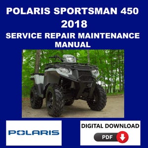 Polaris 2018 Sportsman 450 Service Manual Maintenance Repair