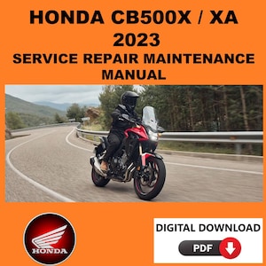 Honda 2023 CB500X Service Manual Maintenance Repair