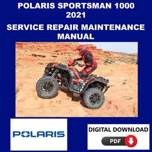 Polaris 2021 Sportsman XP 1000 Service Manual Maintenance Repair