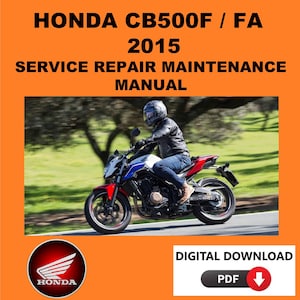 Honda 2015 CB500F Service Manual Maintenance Repair
