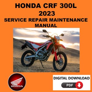 Honda 2023 CRF300L Service Manual Maintenance Repair