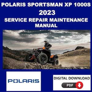 Polaris 2023 Sportsman XP 1000S Service Manual Maintenance Repair