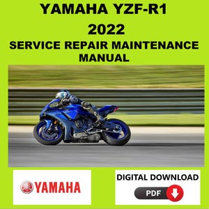 Yamaha 2022 YZF-R1 Service Manual Maintenance Repair