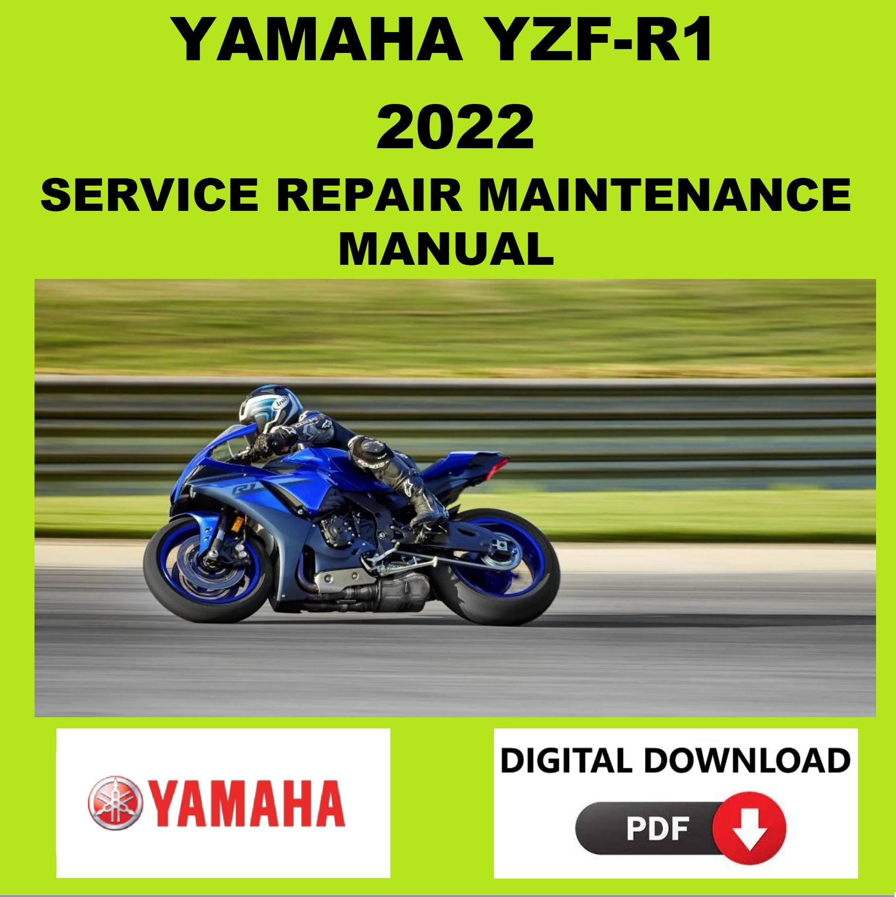 Yamaha 2022 YZF-R1 Service Manual Maintenance Repair - Etsy