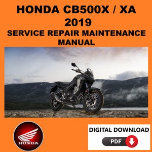 Honda 2019 CB500X Service Manual Maintenance Repair