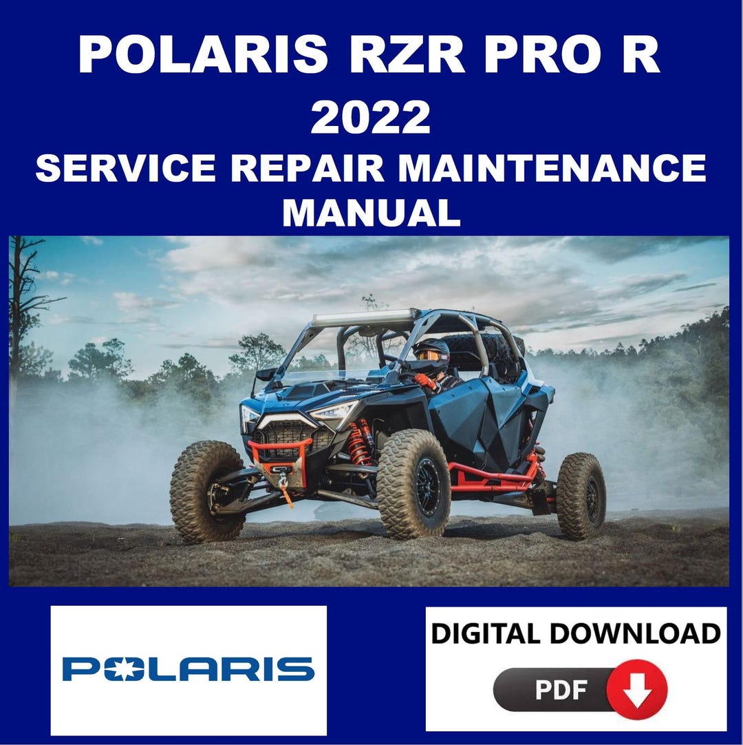 Polaris 2022 RZR Pro R Service Manual Maintenance Repair - Etsy