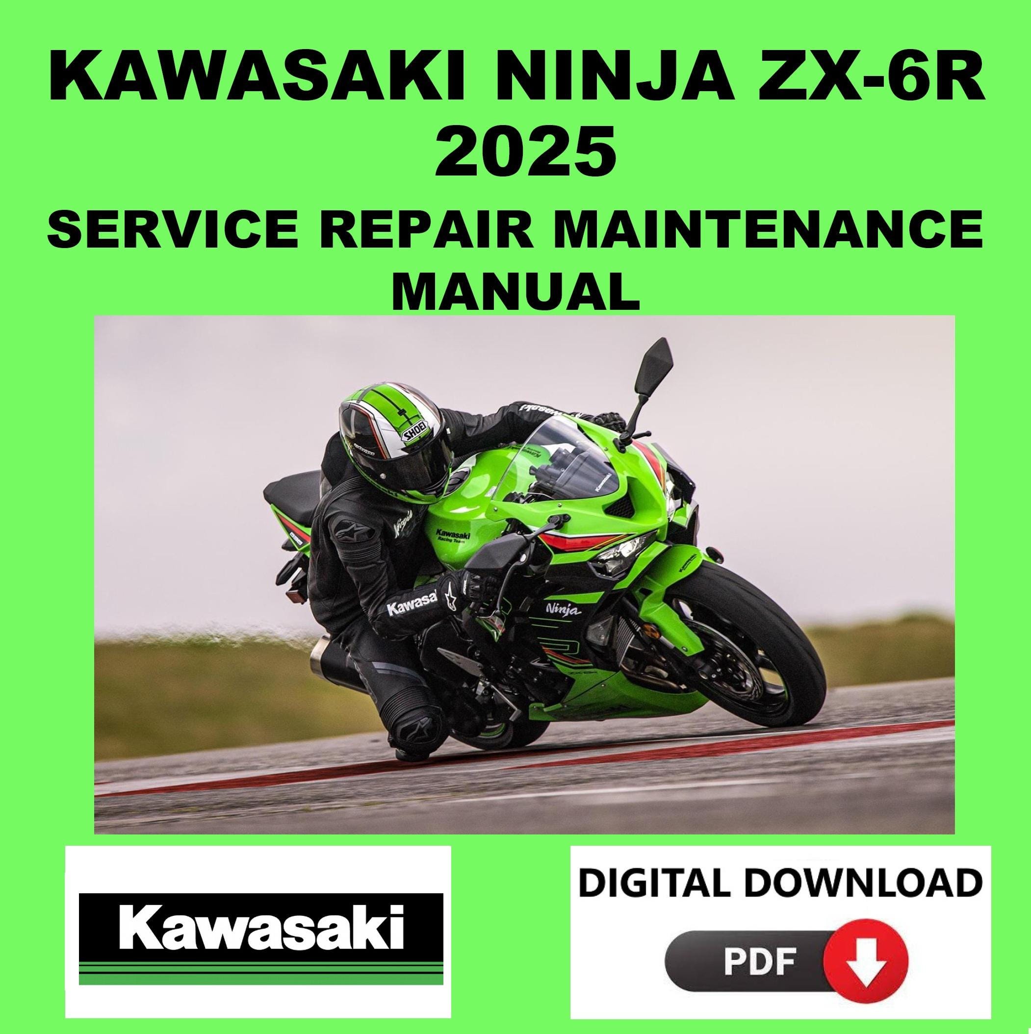 Kawasaki 2025 Ninja ZX-6R Service Manual Maintenance Repair - Etsy