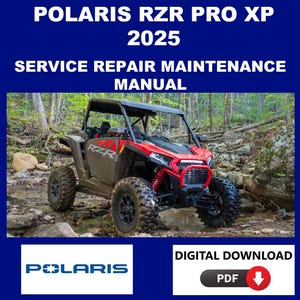 Polaris 2025 RZR Pro XP Service Manual Maintenance Repair