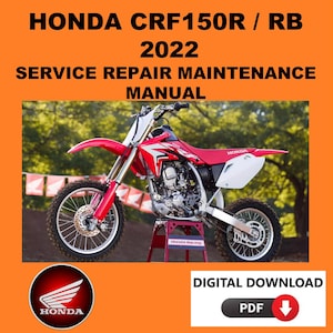 Honda 2022 CRF150R Service Manual Maintenance Repair