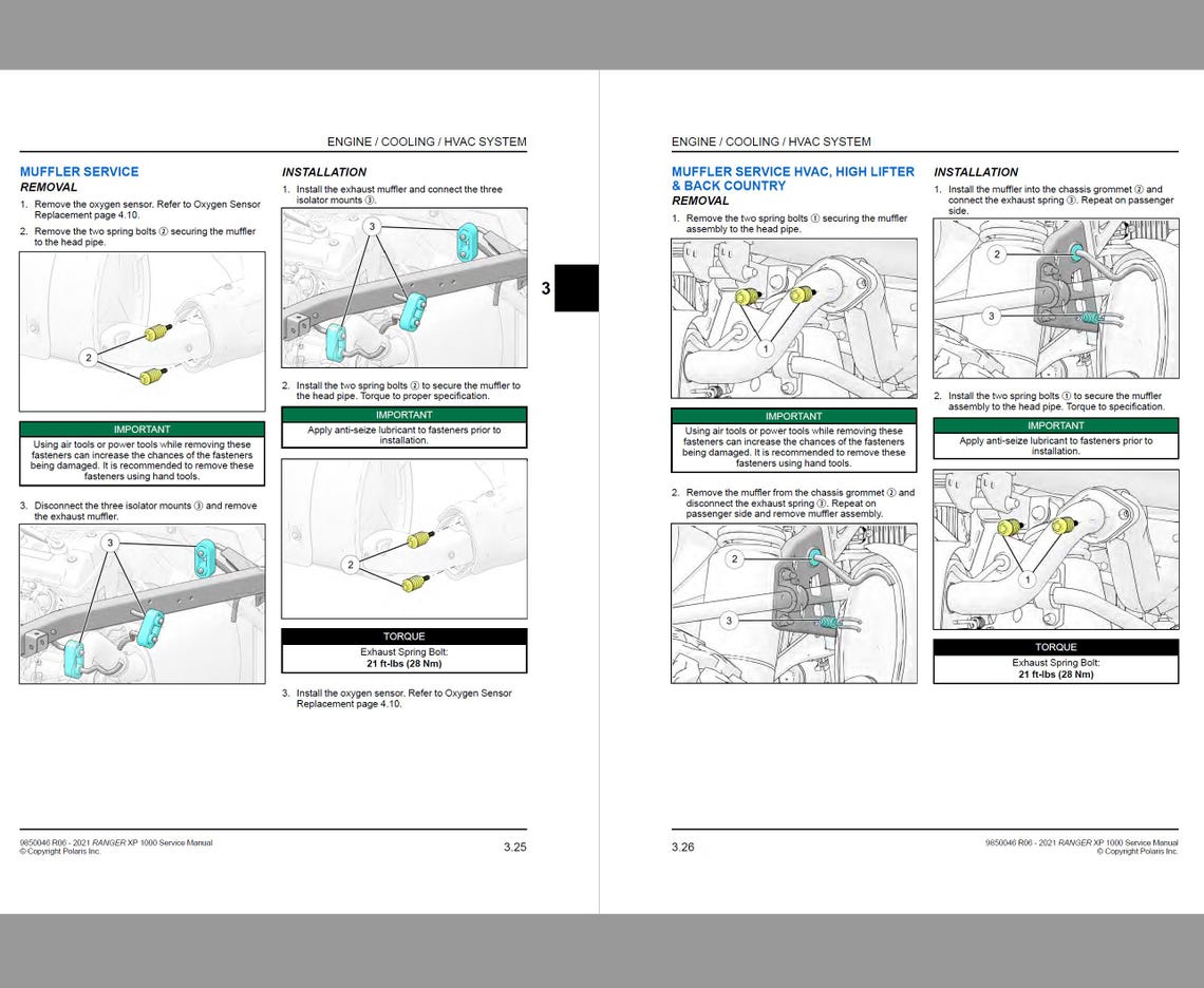 2021 POLARIS RANGER XP 1000 SERVICE MANUAL PDF FREE DOWNLOAD visual data 6